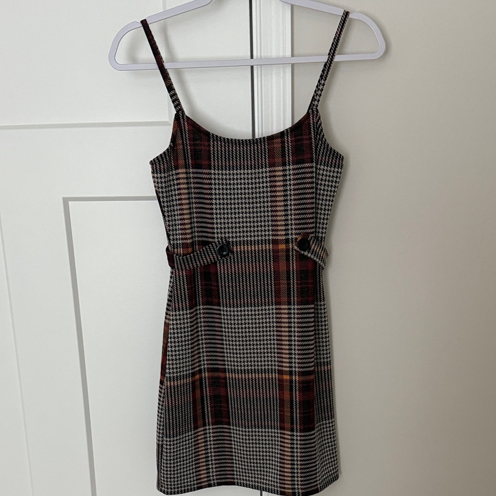 Plaid Sleeveless Dress